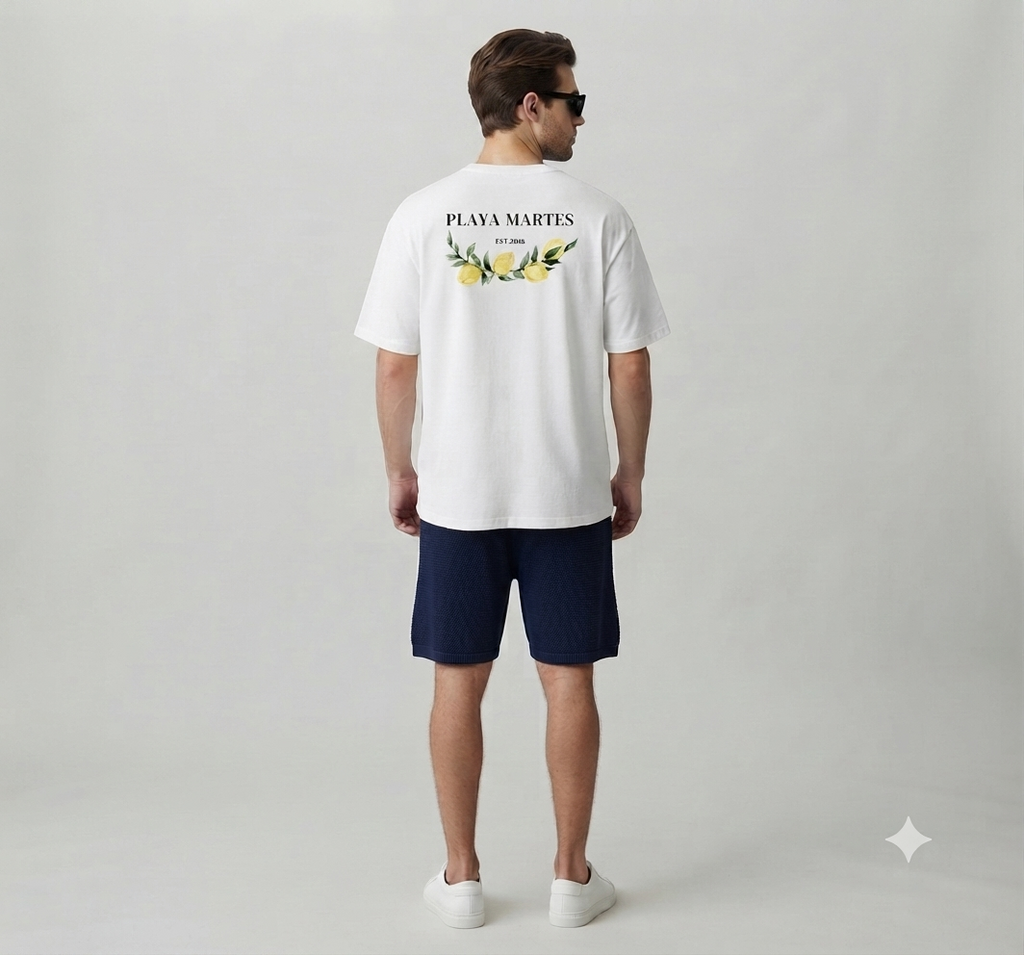 T-shirt Oversize Blanc - Playa Martes