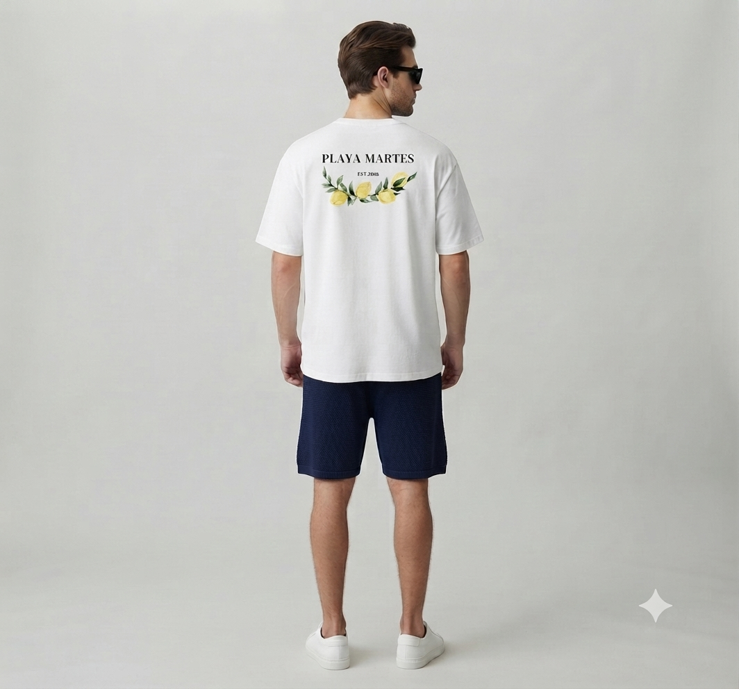 T-shirt Oversize Blanc - Playa Martes