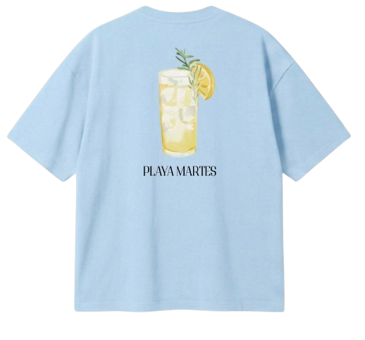 T-shirt Oversize bleu - Playa Martes