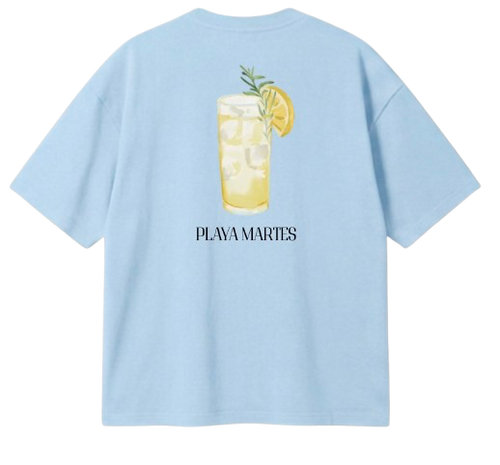 T-shirt Oversize bleu - Playa Martes